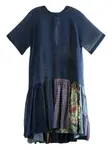 Миди-платье "Волшебный сад" PÈRO, синий - фото