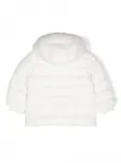Пуховик с логотипом Moncler Enfant, белый - фото 2