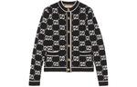 Кардиган женский Gucci Gg Jacquard Wool Bouclé, черный - фото 7