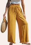 Брюки WIDE LEG Cupshe, горчичный - фото