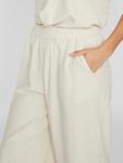 Тканевые брюки Vila Culotte, кремовый - фото 3