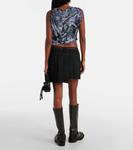 Верх с драпировкой и принтом Acne Studios, цвет multi grey - фото 3