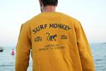 SURF MONKEY Толстовка Save the Ocean с круглым вырезом (куркума) - фото 3