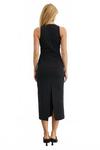 Студийное миди-платье Tamsyn в черном цвете SOVERE - фото 5