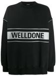 We11done толстовка с логотипом, черный - фото