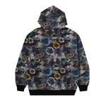Худи BAPE Floral Camo Pattern Relaxed Fit Pullover Hoodie 'Black' - фото 2