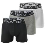 Боксеры REPLAY, цвет Light grey/mottled grey/Black/Off white - фото
