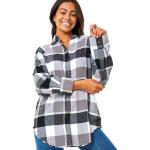 Женская хлопковая фланелевая рубашка Pacific Dreams Rip Curl, Charcoal - фото 2