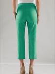 Брюки 7/8 изумрудно-зеленого цвета Adelina - фото 4