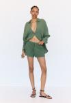 Шорты PULL&BEAR TEXTURED , Green - фото 2