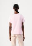 Футболка Pieces PCRIA FOLD UP SOLID TEE, Roseate Spoonbill/Pink - фото 3