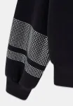 Толстовка mit strasssteinen Guess, Schwarz - фото 4