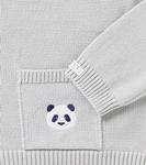 Детский хлопковый свитер Loeke Donsje, Silver Grey - фото 3