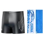 ЛиНинг Плавательные шорты Мужские Черные, Комплект (Средние плавки + Очки для плавания) - фото 6