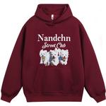 Унисекс свитшот NANDCHN, Burgundy - фото