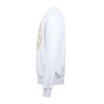 Свитшот с вышитой эмблемой V VERSACE JEANS COUTURE, белый - фото 4