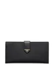 Кошелек с логотипом Prada, черный - фото