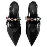 LOUIS VUITTON Vibe Cone Heel High Heels 5.5cm Women's Black - фото 5