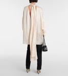 Атласный топ Bex Khaite, кремовый - фото 3