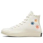 Кроссовки chuck 70 high 'embroidered floral - egret' Converse, белый - фото