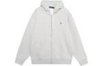 Поло пони худи на молнии Polo Ralph Lauren, серый - фото 3