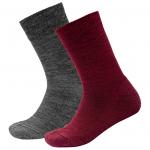 Многофункциональные носки Devold Daily Merino Medium Sock 2-Pack, цвет Beetroot Mix - фото
