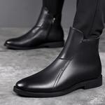 Черные короткие берцы Romon для мужчин - фото 3