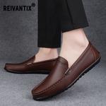 Коричневые лоферы Reivantix мужские - фото 4