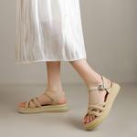 Сандалии женские Kekafu, бежевый - фото 10