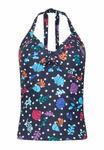 Верх бикини OCEAN SPOT HALTER NECK TANKINI M&Co, темно-синий - фото 5