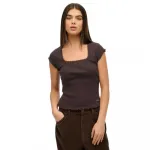 Футболка с коротким рукавом Superdry Essential Square, коричневый - фото