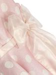 La Stupenderia платье в горох с бантом, розовый - фото 3