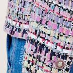 Куртка женская Chanel, розовый / белый - фото 5