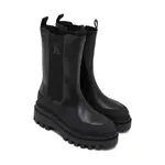 Кожаные ботинки челси на плоской платформе Calvin Klein, черный - фото 2