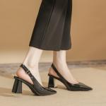 Ainer-cat Ainer cat Chunky Heel High Heels 6.5cm Women's Black - фото 8