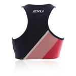 Спортивный топ 2XU Active Medium Impact Colour Block Zip Crop, розовый - фото 2