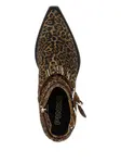 Ботильоны Tex 13 с леопардовым принтом PINKO, коричневый - фото 3