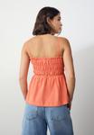 Топ Next REGULAR FIT-SHIRRED BRODERIE, Orange - фото 2