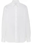 Рубашка с длинными рукавами Prada, белый - фото