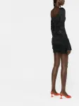 Платье мини со сборками BLUMARINE, черный - фото 3
