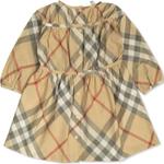 Платье beige для малышей Burberry, бежевый - фото 4