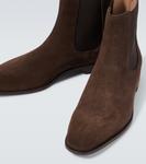 Замшевые ботинки челси delsa Manolo Blahnik, коричневый - фото 3