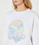 Свитер закат Oversize fit Guess Jeans, белый - фото 4