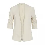 Блейзер Vila Her New, бежевый - фото 3