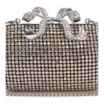 Self-portrait Селфи-клатч мини из полиэстера для женщин gold - фото 6