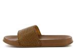 Плетеные шлепанцы Eleven, коричневый - фото 4