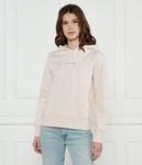 Толстовка женская Calvin Klein Jeans с капюшоном и монограммой, розовый - фото