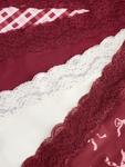 Трусики Next, Wine Red/White - фото 6