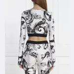 Укороченная блузка Versace, белый - фото 2