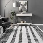 Ковер nuLOOM, 153 x 244 см, Kasha Striped Modern Clearance, Grey - фото 4